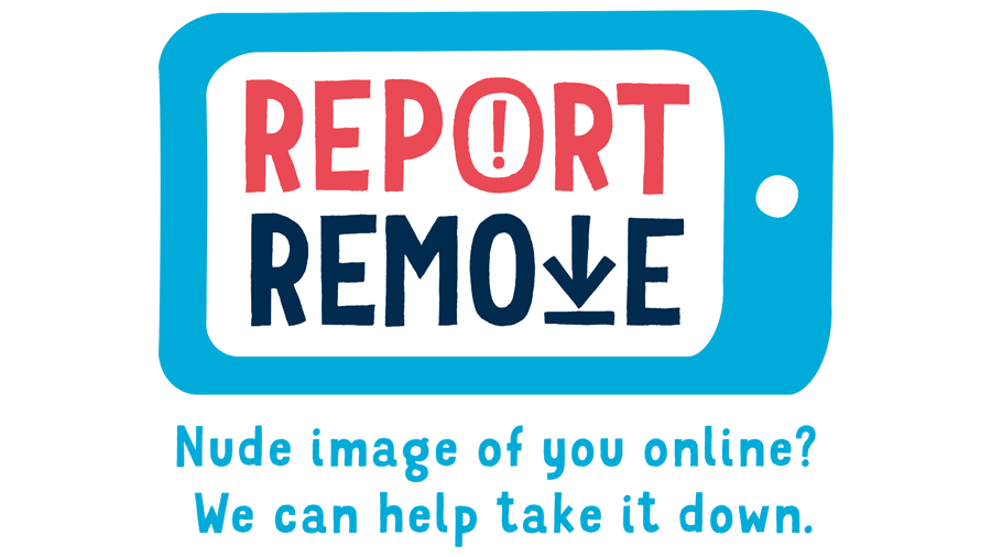 The words Report Remove on a phone screen. Underneath it says