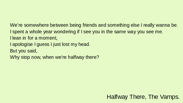 Halfway There - A Song About Crushes