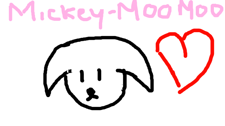 My Nan's Dog, Mickey Moo Moo.