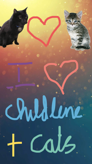 I love Childline and Cats