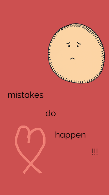 Mistakes really do happen x
