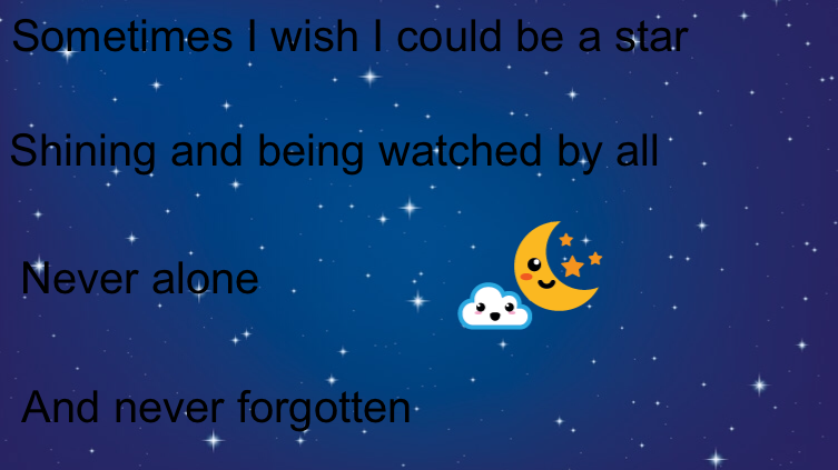 I wish I was a star