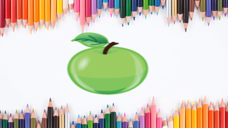 Pencils and an apple!
