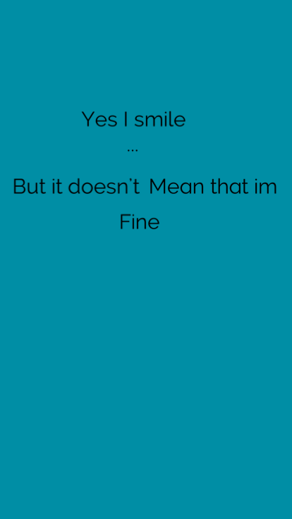 I'm not fine 