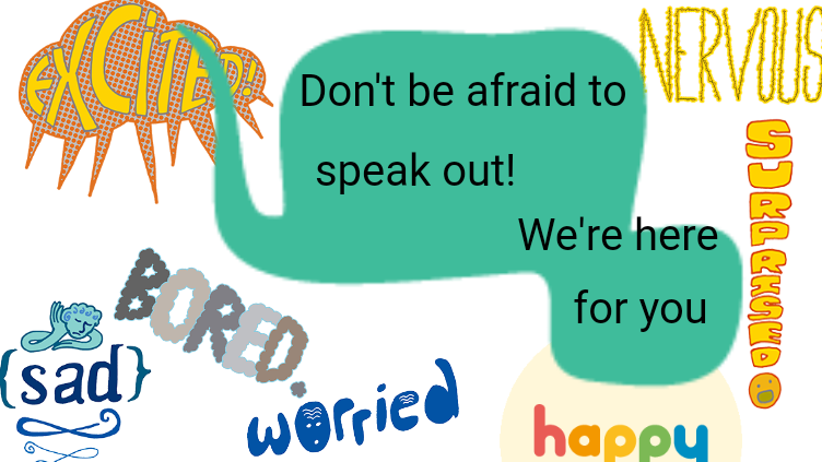 Don't be afraid to speak out