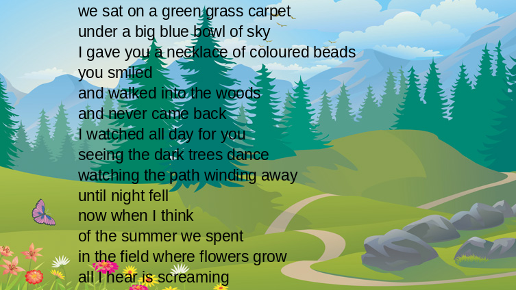 THE WOODS; a poem