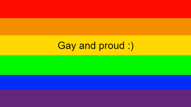 Gay and proud :) (wlw)
