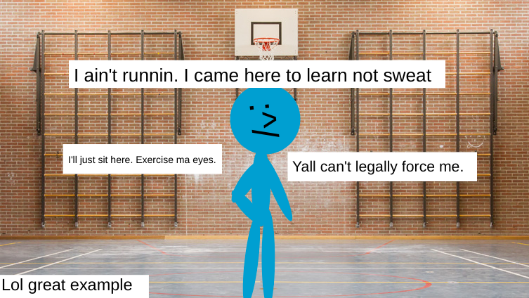 I'm not runnin in PE (non lockdown edition)