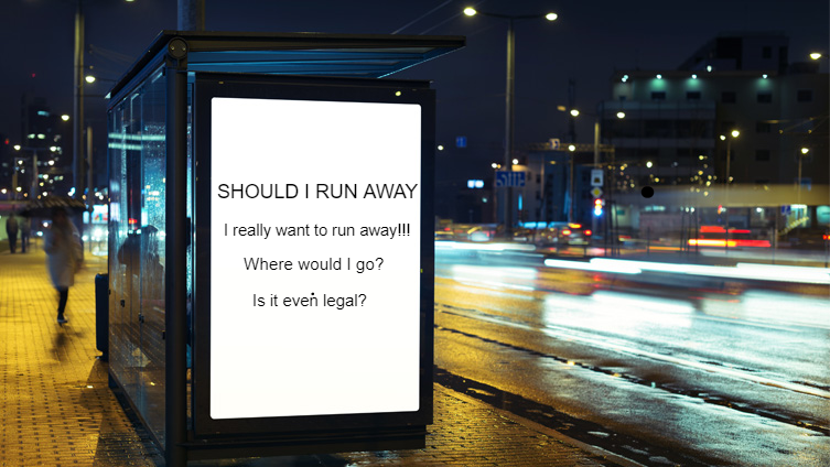 Running away?