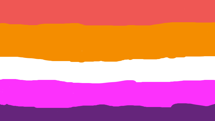 Lesbian Pride Flag (poorly drawn)