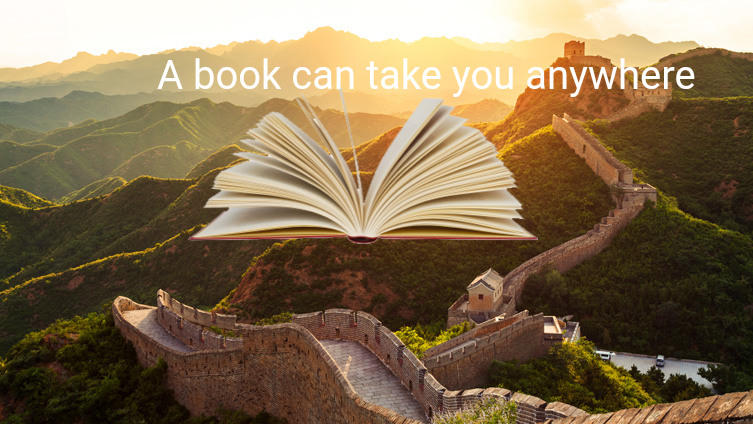 A book can take you anywhere
