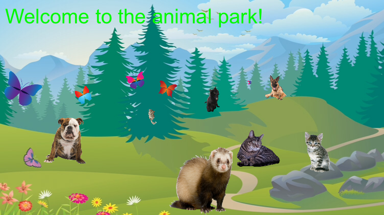 The Animal park, where you can get to see and pet these lovely, un harming animals!