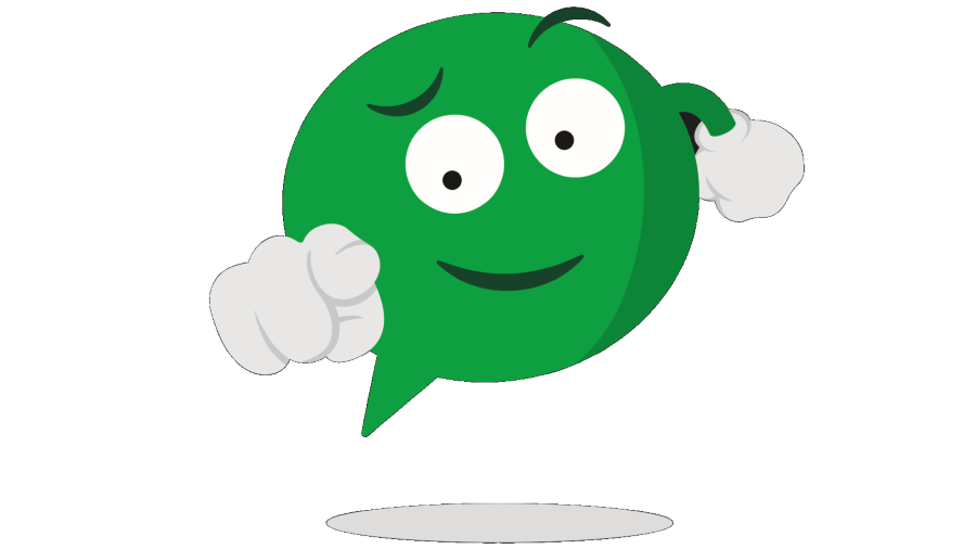 Illustration of Buddy pointing