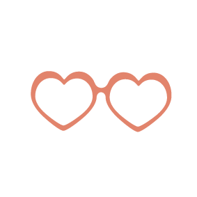 Heart glasses