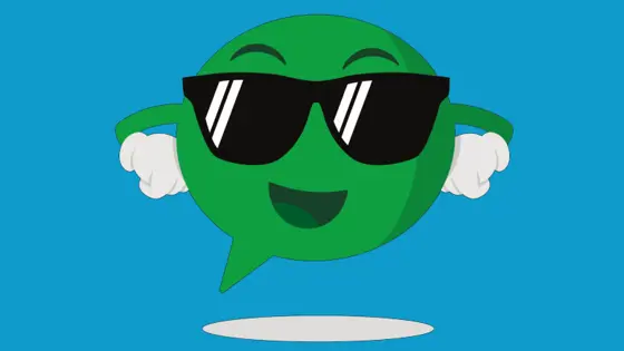 Buddy wearing sunglasses
