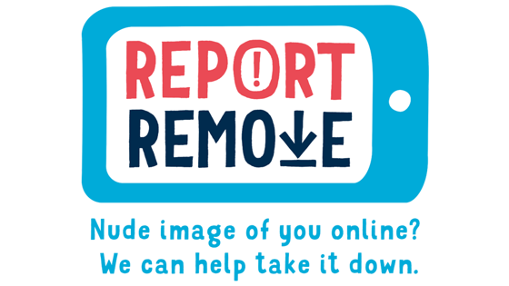 The words Report Remove on a phone screen. Underneath it says