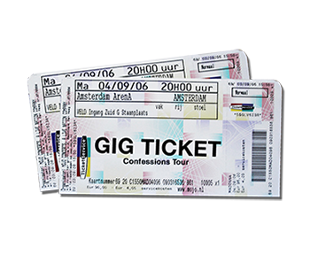 Gig tickets